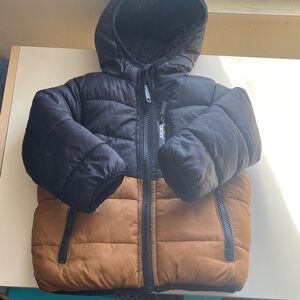 Black and Brown Puffer Jacket 2T / 3T